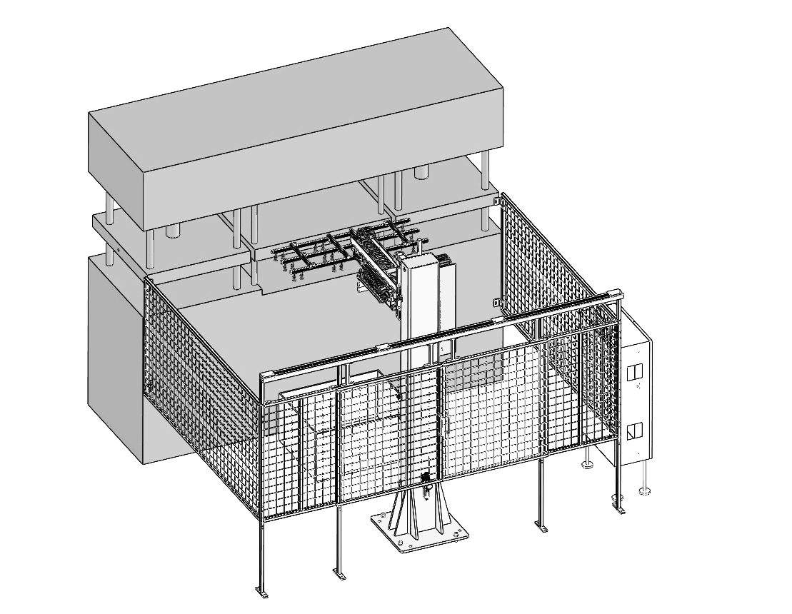 Automatic molding machine finished product blanking intelligent solution