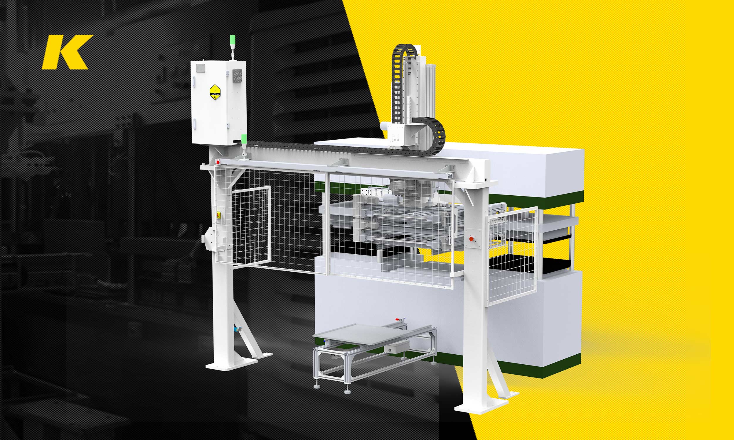 paper mold double arms robot